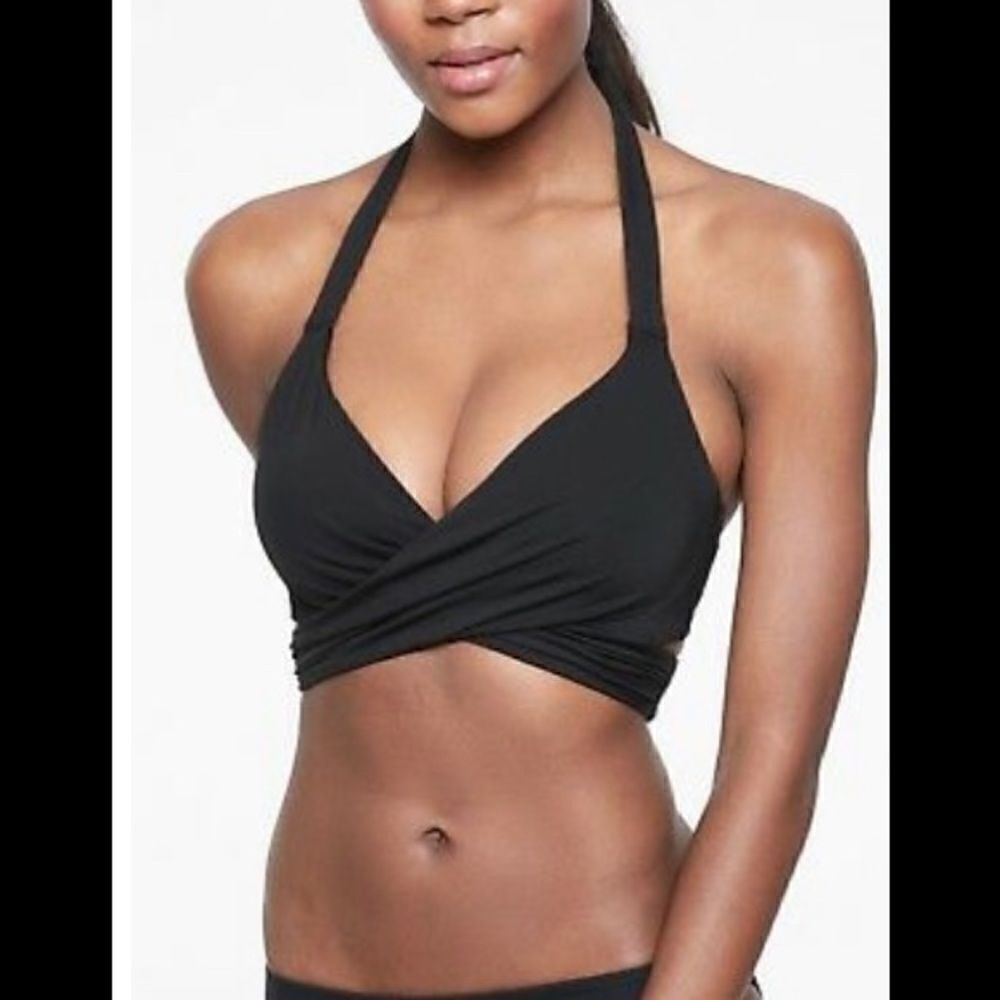Athleta Bra Cup Halter Bikini Top 32 B/C